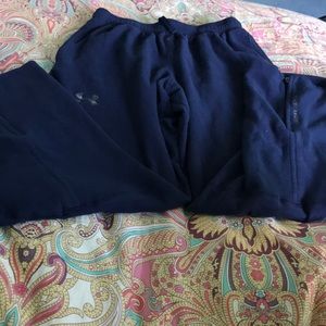 navy under armour fleece sweatpants